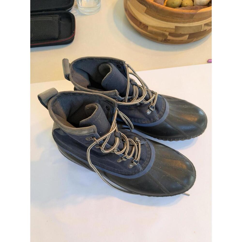 Sorel Waterproof Duck Boots Men’s Size 10.5 – Rubber/Canvas Lace-Up